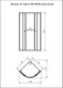 Миниатюра изображения товара Душевой уголок Radomir Берген RD 80x80 / 1-09-1-0-0-3490 (прозрачное стекло)