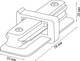 Коннектор для шинопровода Volpe UBX-Q122 G11 WHITE 1 POLYBAG / UL-00006056 — фото 5