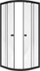 Миниатюра изображения товара Душевой уголок Radomir Берген RD 90x90 / 1-09-6-0-0-3500 (прозрачное стекло)