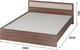 Миниатюра изображения товара Двуспальная кровать Тащи в дом Гармония КР601 160х200 (ясень-шимо/светлый/темный)