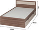 Миниатюра изображения товара Полуторная кровать Тащи в дом Гармония КР606 120х200 (ясень-шимо/светлый/темный)