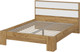Миниатюра изображения товара Полуторная кровать Тащи в дом Люмо КР 02 140x200 (дуб крафт золото/белый)