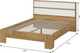 Миниатюра изображения товара Полуторная кровать Тащи в дом Люмо КР 02 140x200 (дуб крафт золото/белый)
