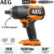Миниатюра изображения товара Профессиональный гайковерт AEG Powertools BSS18HTF34BL-0 (4935500151)