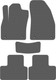 Миниатюра изображения товара Комплект ковриков для авто Alicosta 1459_2-сер для Volvo XC40 I SUV 2017-н.в. (EVA ромб, серый)