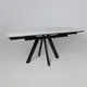 Миниатюра изображения товара Обеденный стол Мамадома Jack-120 (мрамор светлый/Compakt Cer/черный)