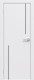 Миниатюра изображения товара Дверь межкомнатная Юни Эмаль Line 6 90х200 (белый/черный)