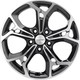 Миниатюра изображения товара Литой диск Khomen KHW1702 Kodiaq/Tiguan 17x7" 5x112мм DIA 57.1мм ET 40мм (Black FP)