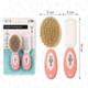 Миниатюра изображения товара Набор для ухода за волосами детский Mum&Baby Расческа и щетка / 6996059 (белый/розовый)
