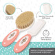 Миниатюра изображения товара Набор для ухода за волосами детский Mum&Baby Расческа и щетка / 6996059 (белый/розовый)