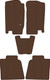 Миниатюра изображения товара Комплект ковриков для авто Alicosta 1727_1-кор для Ford Explorer III SUV/U152 2001-2005 (EVA соты, коричневый)
