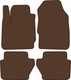 Миниатюра изображения товара Комплект ковриков для авто Alicosta 0350_1-кор для Ford Fiesta V хэтчбек 5 дв/Mk6 2008-2012 (EVA соты, коричневый)