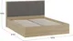 Миниатюра изображения товара Двуспальная кровать ТриЯ Сэнди тип 2 без ПМ 160х200 (вяз благородный/велюр графит)
