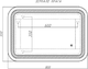 Миниатюра изображения товара Зеркало Sansa Прага PR-B 800х550 LED