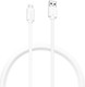 Миниатюра изображения товара Кабель Buro BU-USB3.2-AC-1MW USB(m)-USB Type-C(m) (1м, белый)