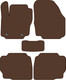 Миниатюра изображения товара Комплект ковриков для авто Alicosta 0367_1-кор для Ford Mondeo IV седан/лифтбек/универсал 2007-2015 (EVA соты, коричневый)