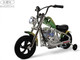 Миниатюра изображения товара Детский мотоцикл RiverToys M777ML-B (зеленый хром)