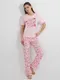 Миниатюра изображения товара Пижама Mark Formelle 592635 (р.164/170-96-102, розовая сказка/текст на розовом)