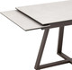 Миниатюра изображения товара Обеденный стол Stool Group Керас 120-180x80x75 (керамика Carmen light grey/коричневый)