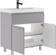 Миниатюра изображения товара Тумба под умывальник Домино Unit 80 Graffo В1 (светло-серый матовый)