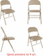 Миниатюра изображения товара Комплект стульев складных Brabix CF-003 / 533033 (4шт, бежевый)