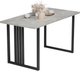 Миниатюра изображения товара Обеденный стол Mio Tesoro Laim 120x66 (бетонный камень/черный)