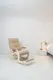 Миниатюра изображения товара Кресло-качалка Glider Лаунж (бежевый/дуб шампань)