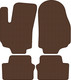 Миниатюра изображения товара Комплект ковриков для авто Alicosta 1037_1-кор для Opel Zafira минивэн/B 2005-2015 (EVA соты, коричневый)