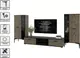 Миниатюра изображения товара Горка для гостиной Interline Neo-8 (дуб веллингтон/черный)