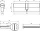 Цилиндровый механизм замка Аллюр HD F 100-5К CP 45x10x45 (хром) — фото 6
