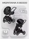 Миниатюра изображения товара Детская универсальная коляска Riko Montana X Ecco 2 В 1 Basic (12 черный)