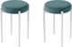 Миниатюра изображения товара Набор табуретов Памир Паоло F70 (2шт, светло-бирюзовый/белая опора)