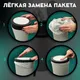 Миниатюра изображения товара Контейнер для мусора HAPPI DOME Mini HDB-20005-GRY (5л, серый)