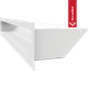 Миниатюра изображения товара Решетка вентиляционная для камина Kratki Luft B 9x60 (белый)