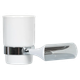 Миниатюра изображения товара Стакан для зубной щетки и пасты SWENSA Lock SWR-6600-03-CRM (белый/хром)