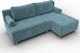 Миниатюра изображения товара Диван угловой Лига Диванов Лига-102 универсальный / 134790 (велюр Seven 113 бирюзовый)