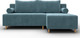 Миниатюра изображения товара Диван угловой Лига Диванов Лига-102 универсальный / 134790 (велюр Seven 113 бирюзовый)