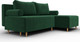 Миниатюра изображения товара Диван угловой Лига Диванов Лига-102 универсальный / 134791 (велюр Seven 626 зеленый)