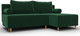 Миниатюра изображения товара Диван угловой Лига Диванов Лига-102 универсальный / 134791 (велюр Seven 626 зеленый)