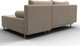 Миниатюра изображения товара Диван угловой Лига Диванов Лига-102 универсальный / 134789 (велюр Seven 729 бежевый)