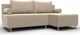 Миниатюра изображения товара Диван угловой Лига Диванов Лига-102 универсальный / 134789 (велюр Seven 729 бежевый)