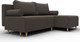 Миниатюра изображения товара Диван угловой Лига Диванов Лига-102 универсальный / 134796 (рогожка амур 05 коричневый)