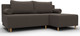 Миниатюра изображения товара Диван угловой Лига Диванов Лига-102 универсальный / 134796 (рогожка амур 05 коричневый)