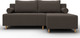Миниатюра изображения товара Диван угловой Лига Диванов Лига-102 универсальный / 134796 (рогожка амур 05 коричневый)