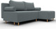 Миниатюра изображения товара Диван угловой Лига Диванов Лига-102 универсальный / 134797 (рогожка амур 07 серый)