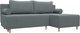 Миниатюра изображения товара Диван угловой Лига Диванов Лига-102 универсальный / 134797 (рогожка амур 07 серый)