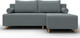 Миниатюра изображения товара Диван угловой Лига Диванов Лига-102 универсальный / 134797 (рогожка амур 07 серый)