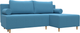 Миниатюра изображения товара Диван угловой Лига Диванов Лига-102 универсальный / 134798 (рогожка амур 10 голубой)