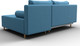 Миниатюра изображения товара Диван угловой Лига Диванов Лига-102 универсальный / 134798 (рогожка амур 10 голубой)