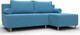 Миниатюра изображения товара Диван угловой Лига Диванов Лига-102 универсальный / 134798 (рогожка амур 10 голубой)